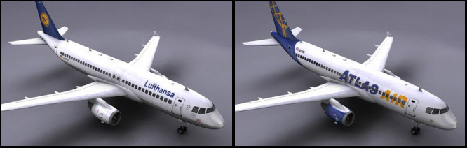 Lufthansa A320 3D Model